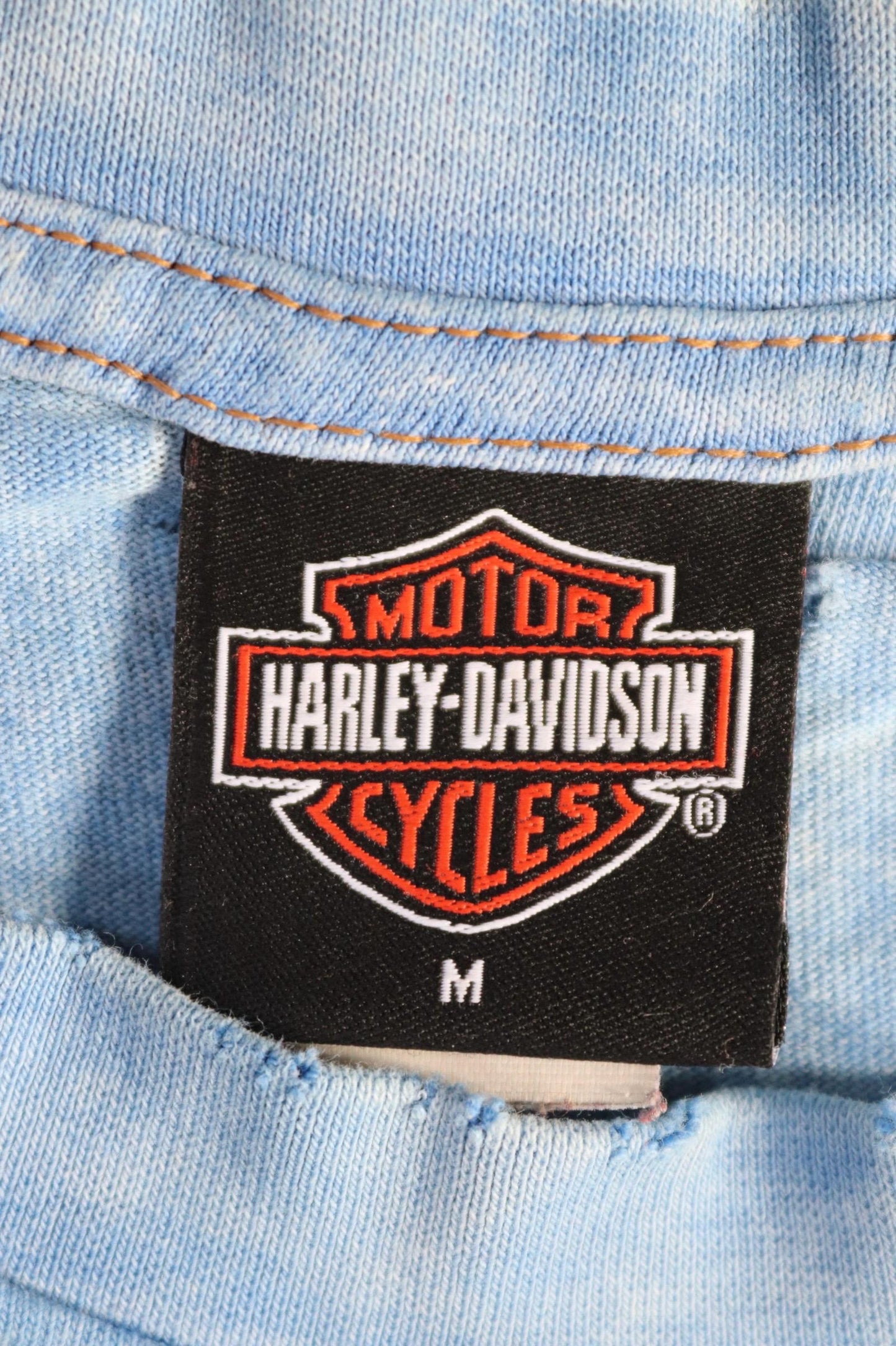 Vintage 1990s Harley Davidson t shirt - thrashed pocket tee - 40" chest