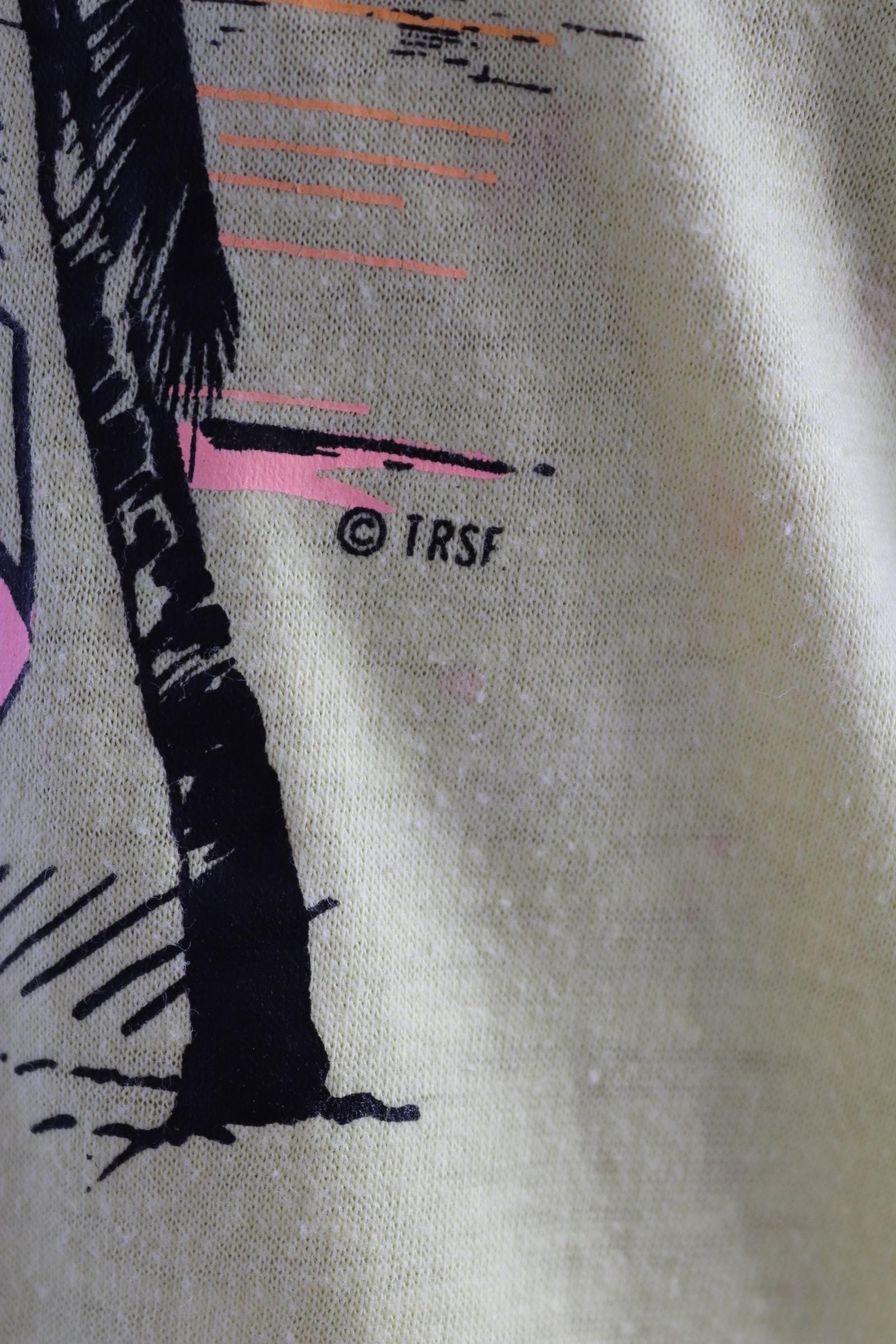 Vintage 1980s t shirt - Florida tourist souvenir - sunset print - 41” chest