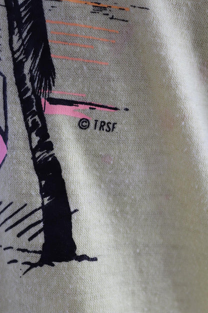 Vintage 1980s t shirt - Florida tourist souvenir - sunset print - 41” chest