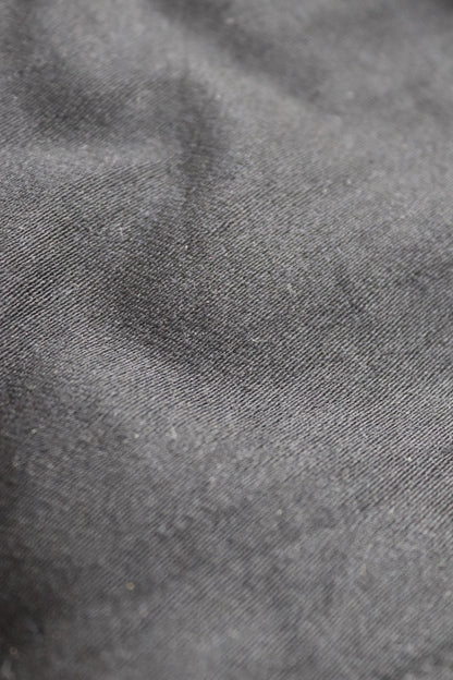 Vintage black moleskin cyclist jacket - 1940s French workwear coat - 40" chest