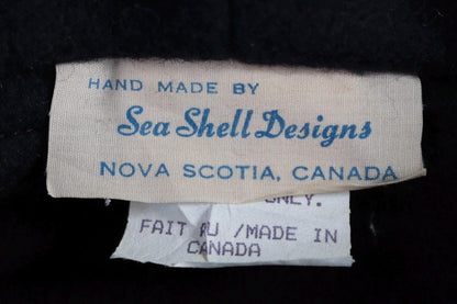 Vintage 1990s sailing smock - blue wool beach shirt - made in Canada - 45" chest