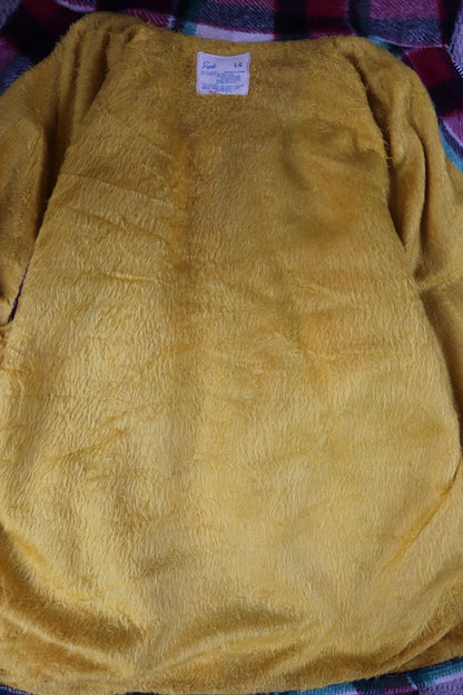 Vintage 1970s plaid workwear jacket - checked chore coat - 47” chest