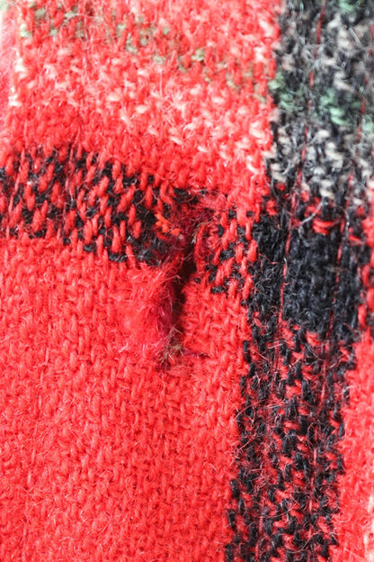 Vintage 1950s plaid wool workwear shirt - 42" chest