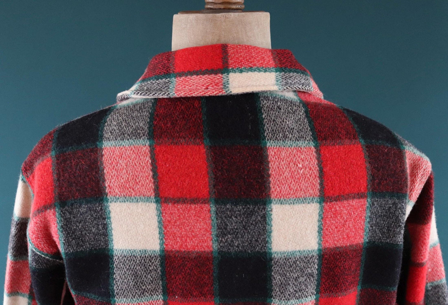 Vintage 1950s Woolrich wool plaid workwear jacket - 48” chest