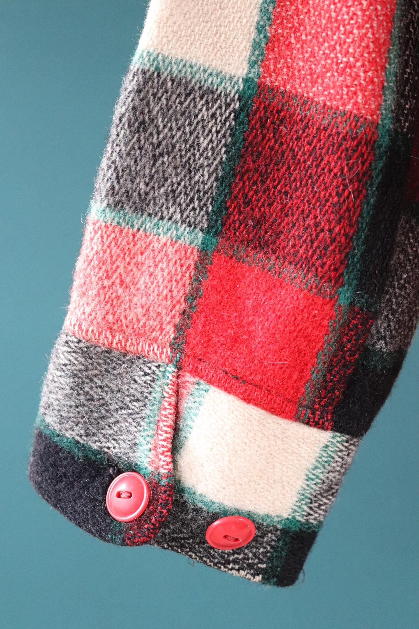 Vintage 1950s Woolrich wool plaid workwear jacket - 48” chest