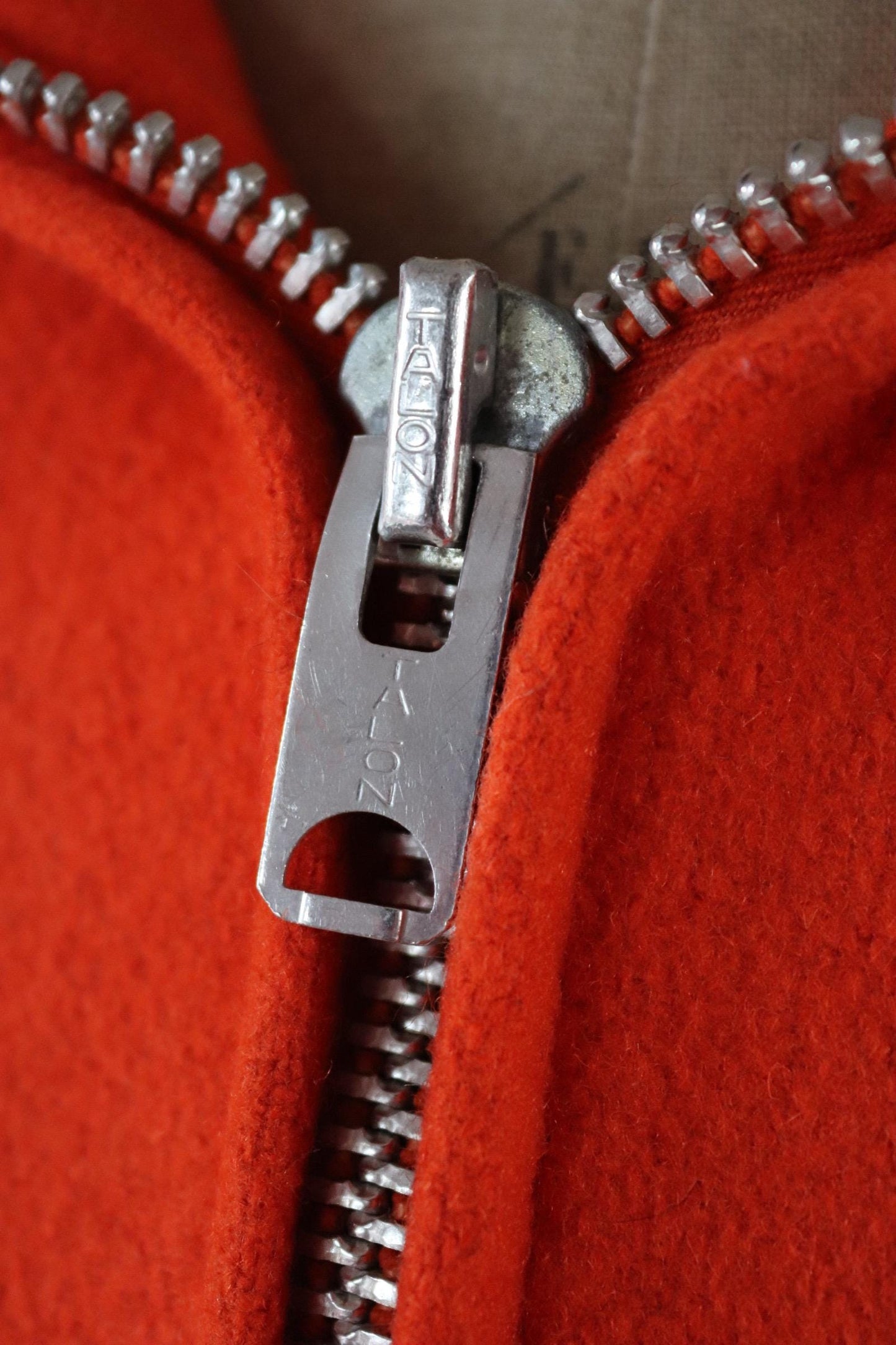 Vintage 1970s orange wool mackinaw - workwear jacket - 50” chest