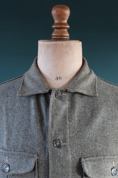 Vintage 1950s Woolrich dress shirt - camp jacket - 50” chest
