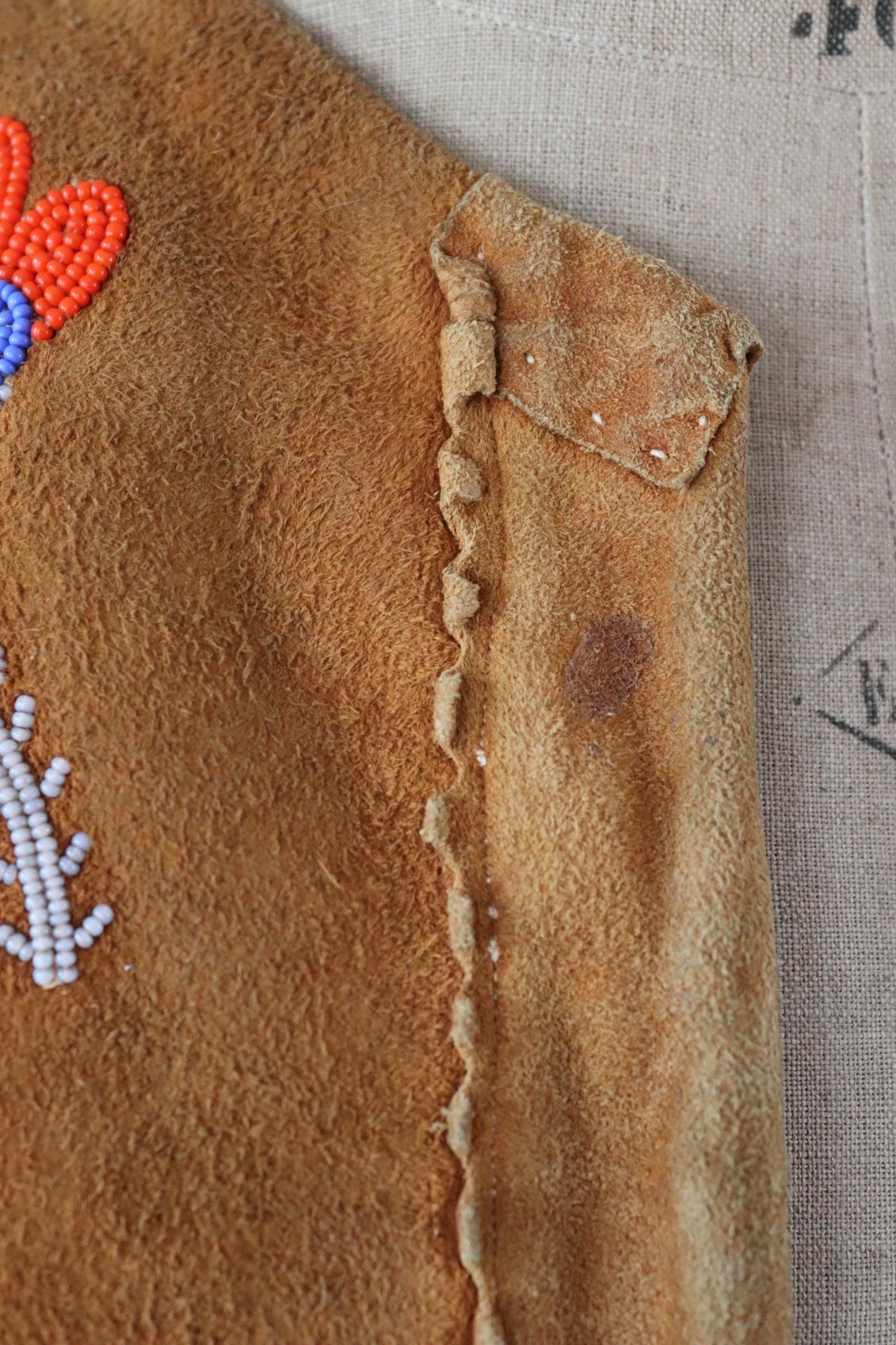 Vintage 1960s suede tasseled vest - Western waistcoat - 39" chest