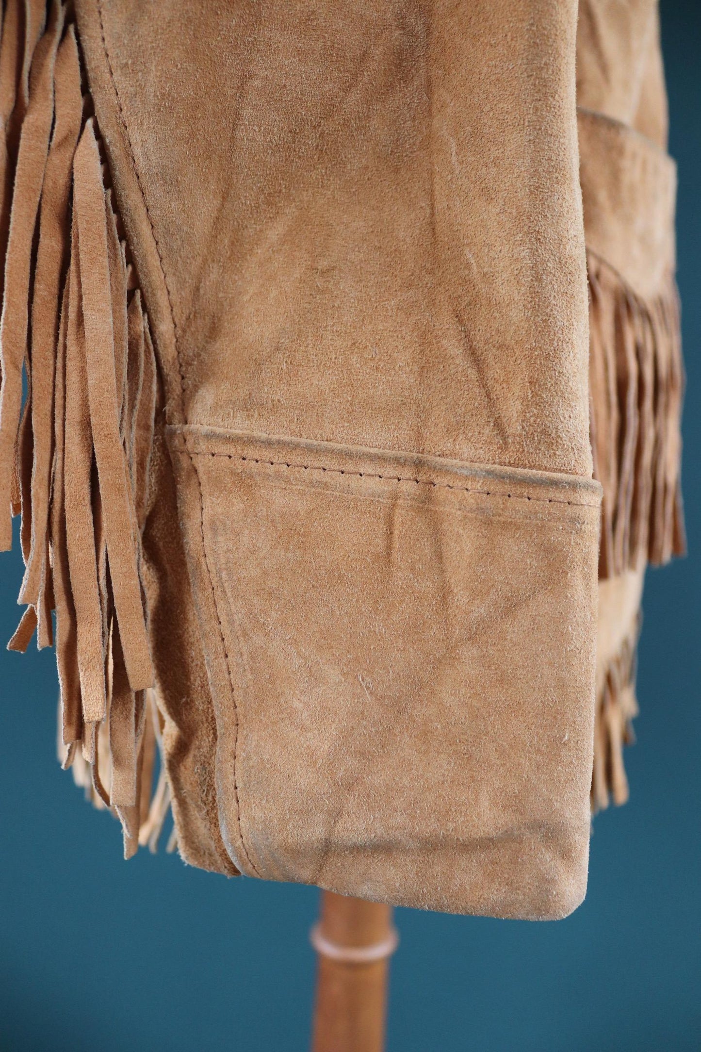 Vintage 1980s Schott Rancher suede jacket - cowgirl Western wear - Easy Rider - 41” chest