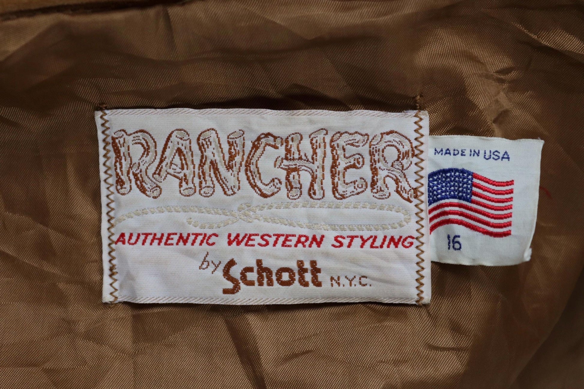 Vintage 1980s Schott Rancher suede jacket - cowgirl Western wear - Easy Rider - 41” chest