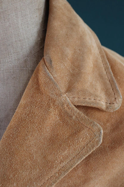 Vintage 1980s Schott Rancher suede jacket - cowgirl Western wear - Easy Rider - 41” chest