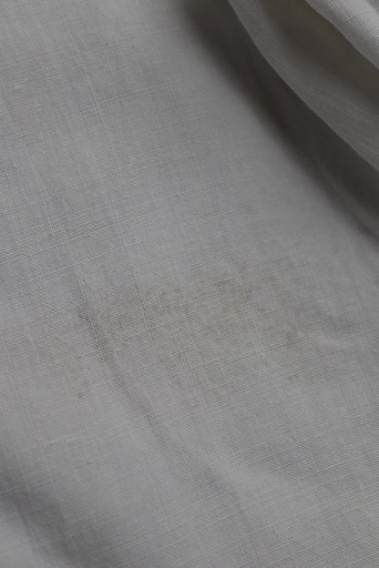 Vintage 1930s French white linen flares - Marine Nationale trousers - military pants - bell bottoms - 33” x 29”