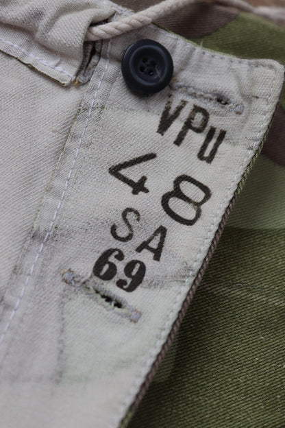 Vintage 1960s Finnish M62 camo trousers - windproof paratrooper pants - 36” x 33”