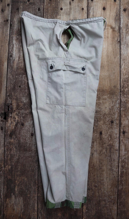 Vintage 1960s Finnish M62 camo trousers - windproof paratrooper pants - 36” x 33”