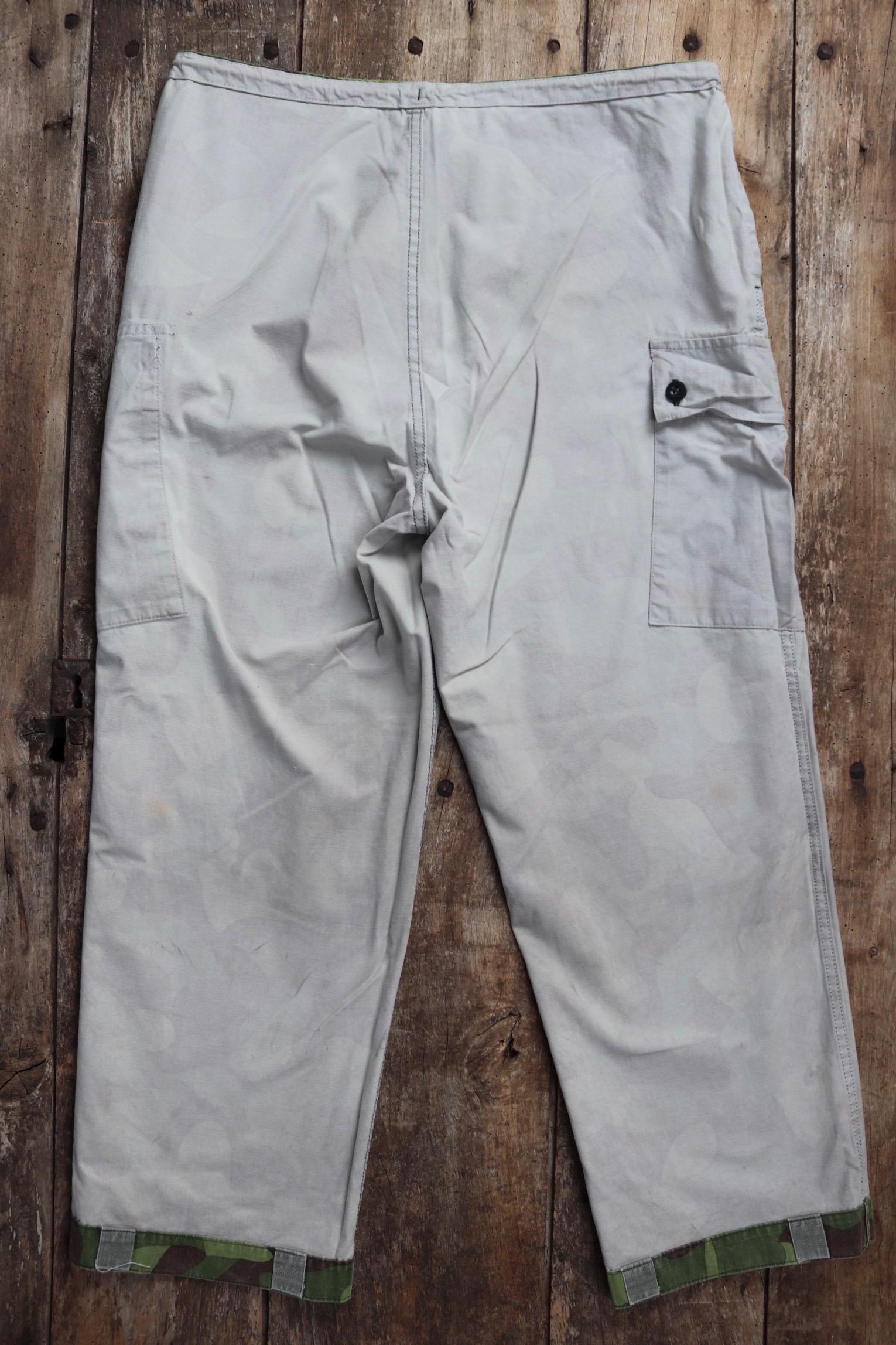 Vintage 1980s Finnish M62 camo trousers - windproof paratrooper pants - 37” x 27”