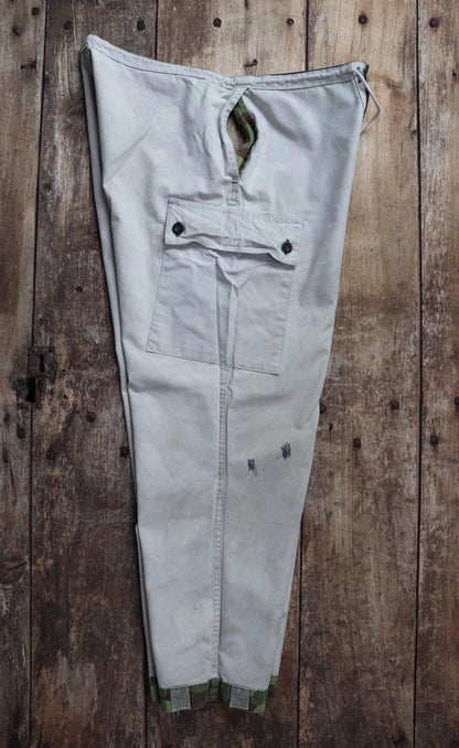 Vintage 1980s Finnish M62 camo trousers - windproof paratrooper pants - 37” x 27”