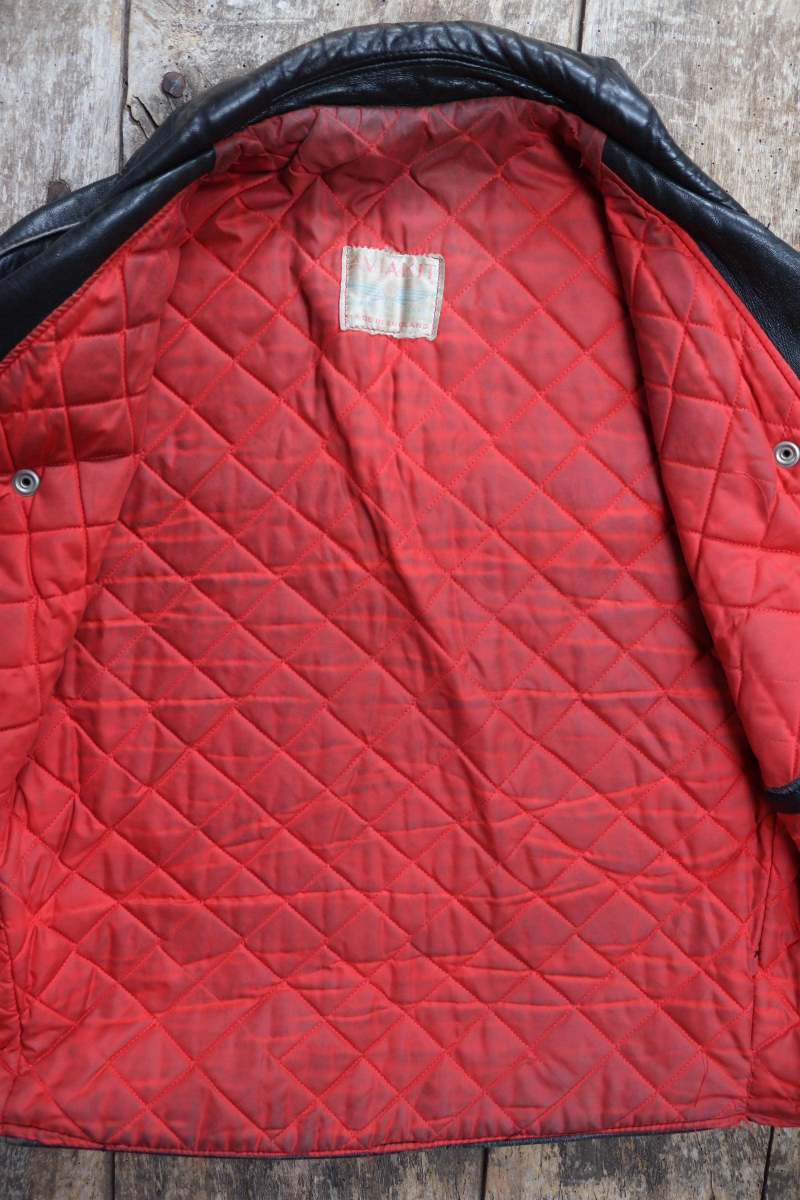 Vintage 1970s Lewis Leathers biker jacket - Lightning - Aviakit - 44" chest