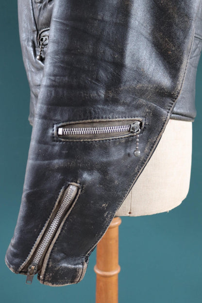 Vintage 1970s Lewis Leathers biker jacket - Lightning - Aviakit - 44" chest