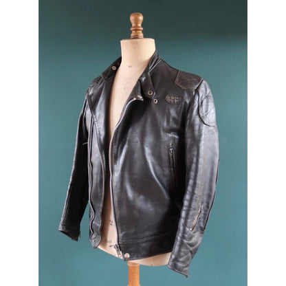 Vintage 1960s Lewis Leathers biker jacket - Super Monza - Aviakit - 40" chest