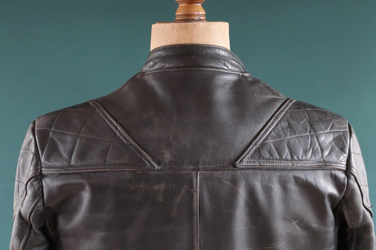 Vintage 1980s Lewis Leathers biker jacket - Super Monza - Aviakit - 40" chest