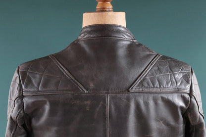 Vintage 1980s Lewis Leathers biker jacket - Super Monza - Aviakit - 40" chest