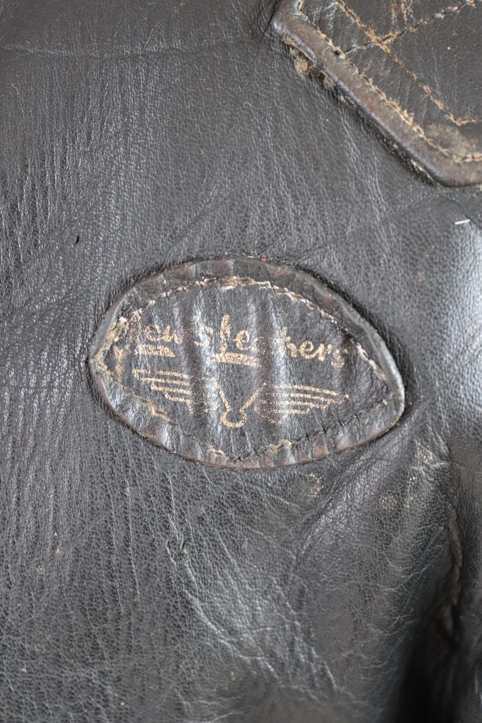 Vintage 1960s Lewis Leathers biker jacket - Super Monza - Aviakit - 40" chest