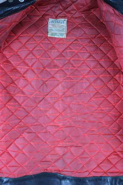 Vintage 1960s Lewis Leathers biker jacket - Super Monza - Aviakit - 40" chest