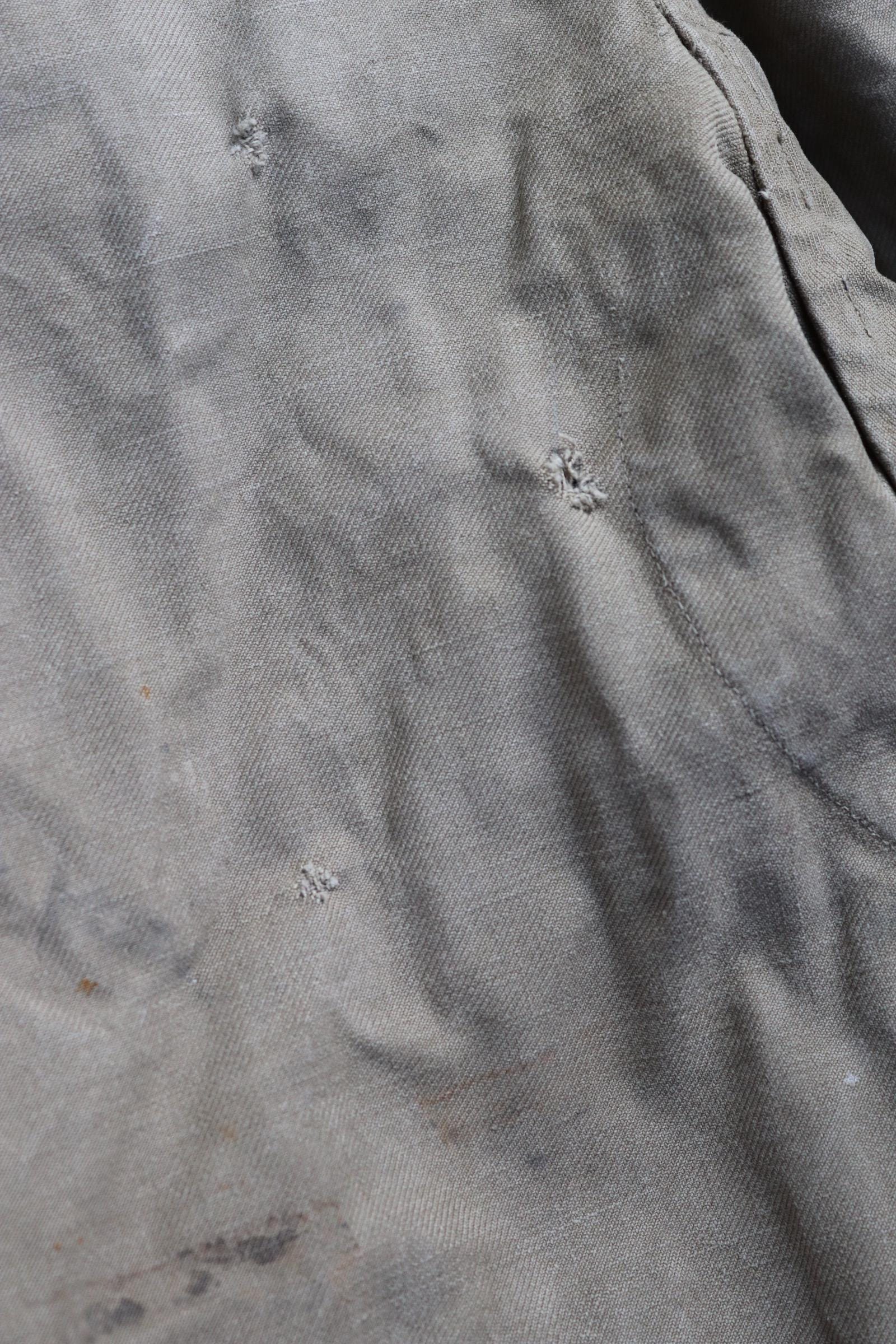 Vintage 1940s French M47 cargo pants - cotton workwear trousers - military utility - 32" x 26"