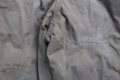 Vintage 1940s French M47 cargo pants - cotton workwear trousers - military utility - 32" x 26"