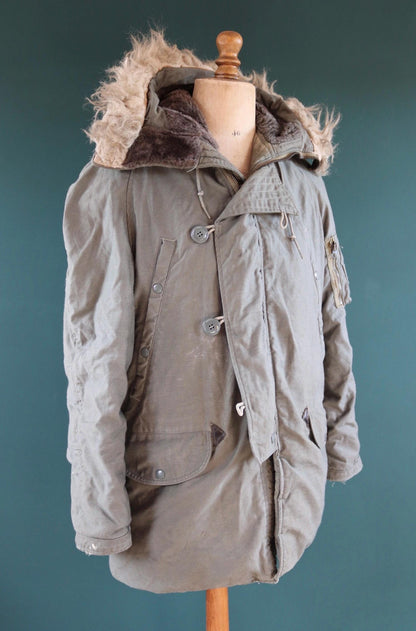 Vintage 1970s USAF N3B parka - US Air Force snorkel jacket - 46” chest