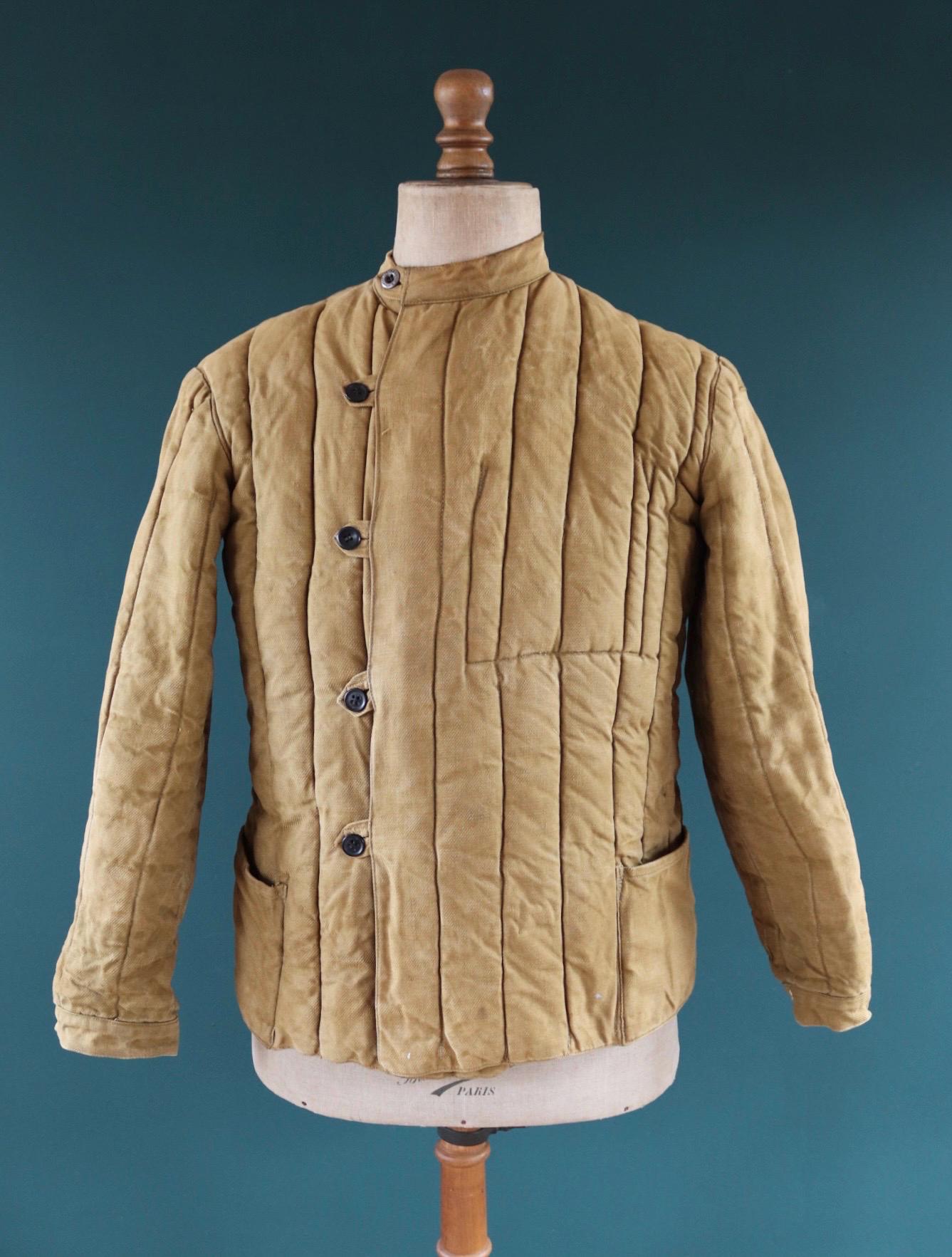 Vintage 1960s Telogreika jacket - FUFAIKA - quilted military - 40” chest
