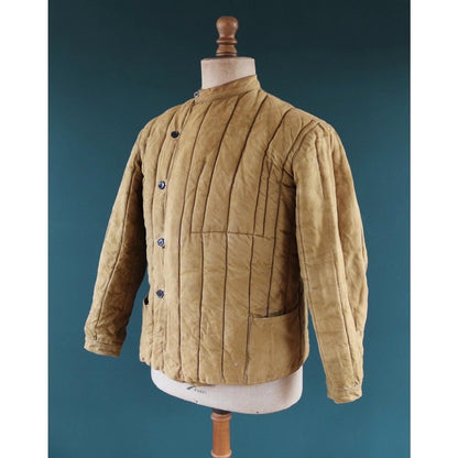 Vintage 1960s Telogreika jacket - FUFAIKA - quilted military - 40” chest