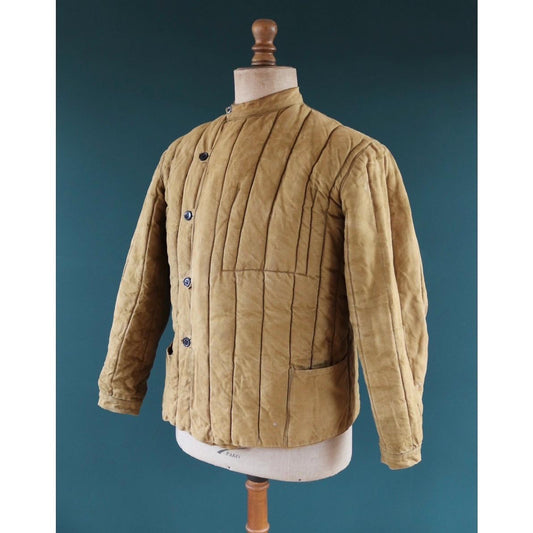 Vintage 1960s Telogreika jacket - FUFAIKA - quilted military - 40” chest