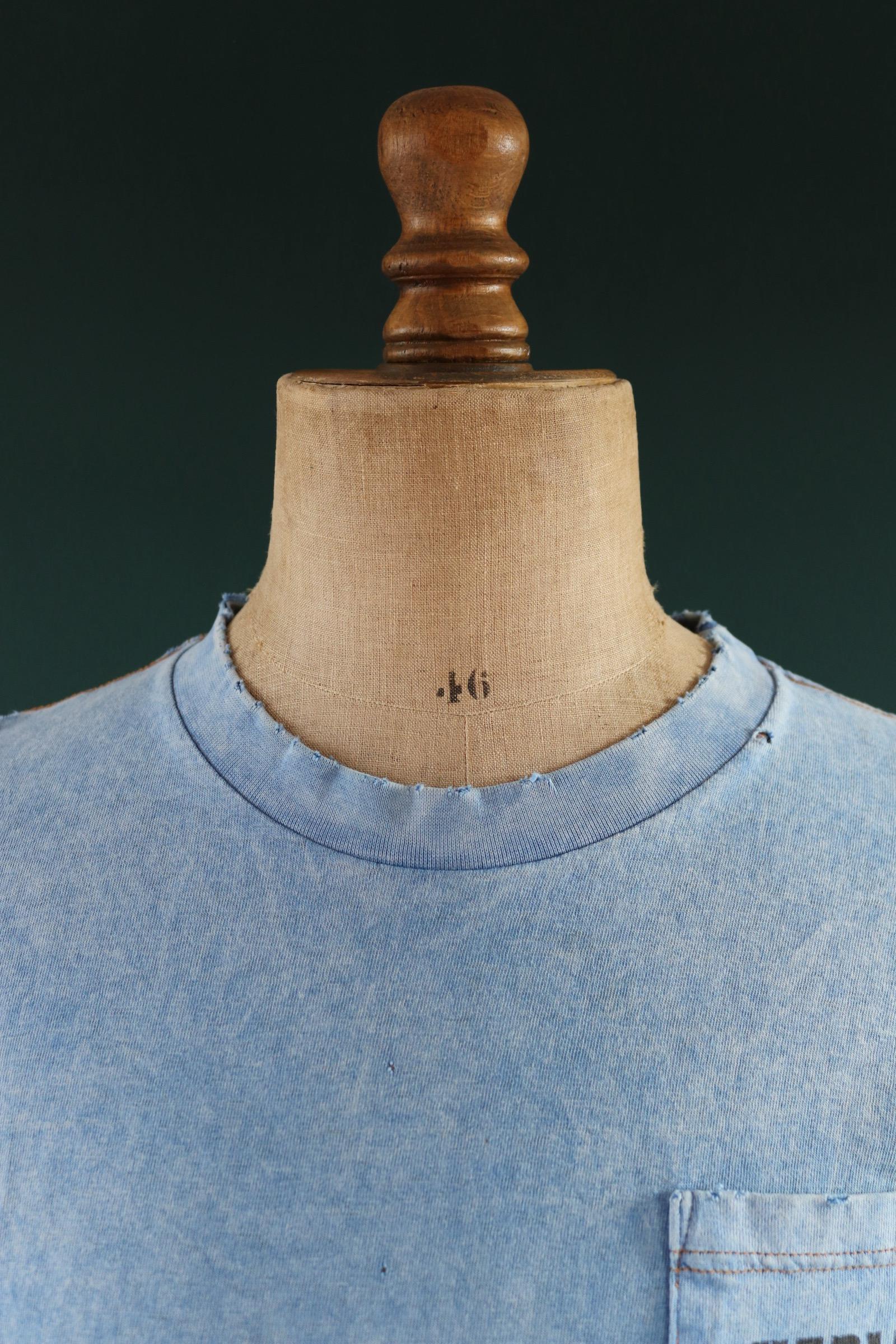 Vintage 1990s Harley Davidson t shirt - thrashed pocket tee - 40" chest