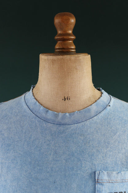 Vintage 1990s Harley Davidson t shirt - thrashed pocket tee - 40" chest