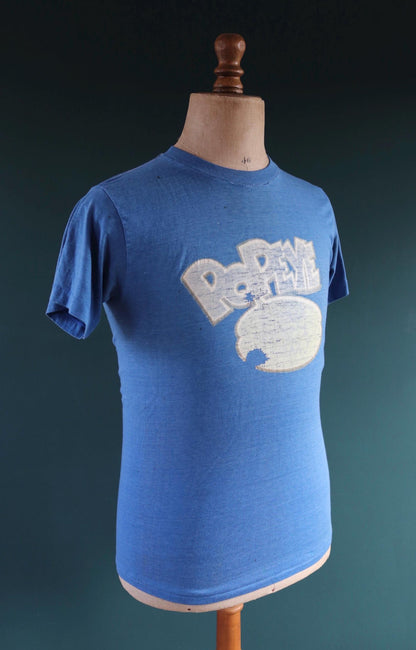 Vintage 1980s t shirt - glitter transfer - Popeye - 36” chest