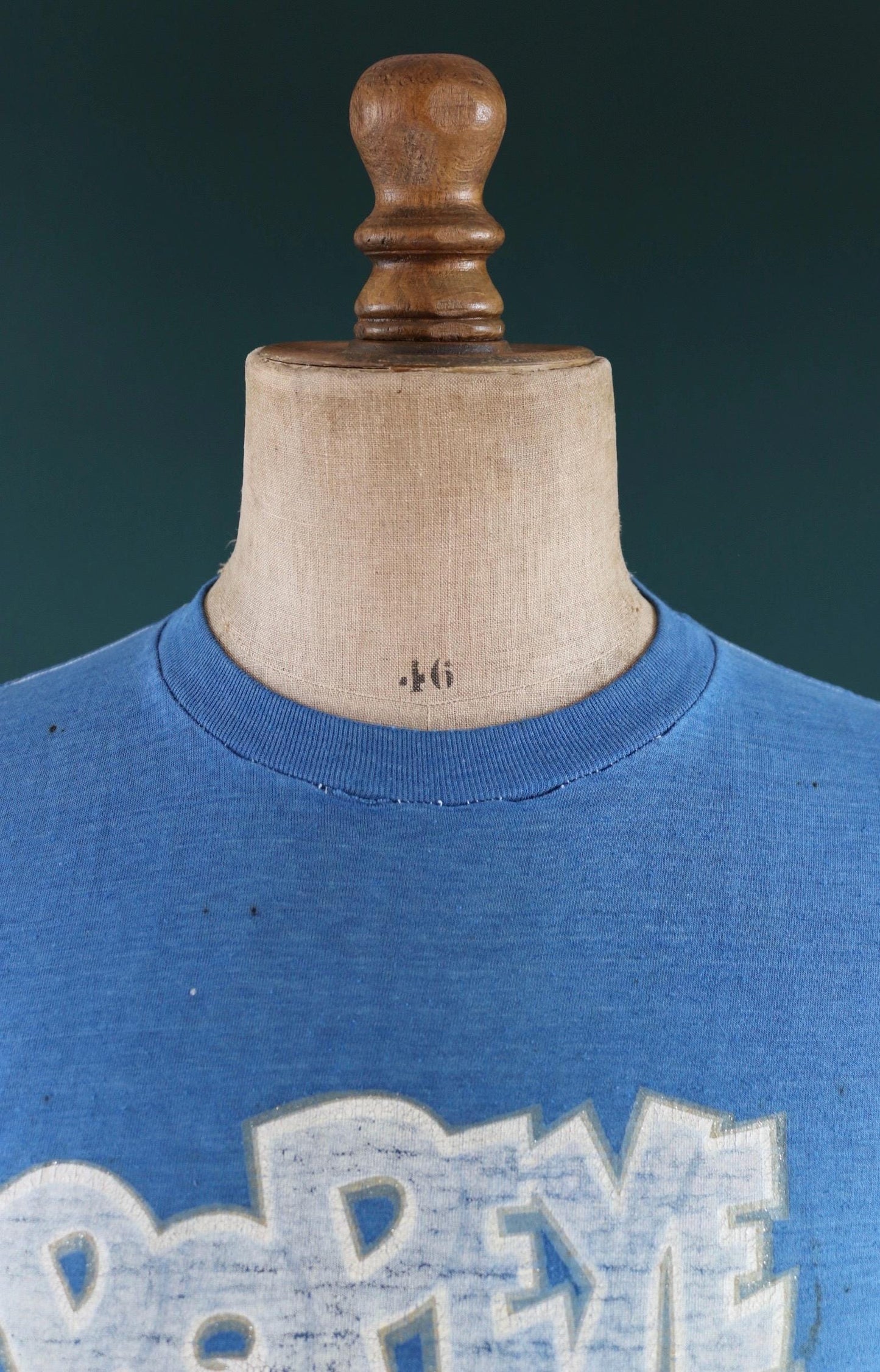 Vintage 1980s t shirt - glitter transfer - Popeye - 36” chest