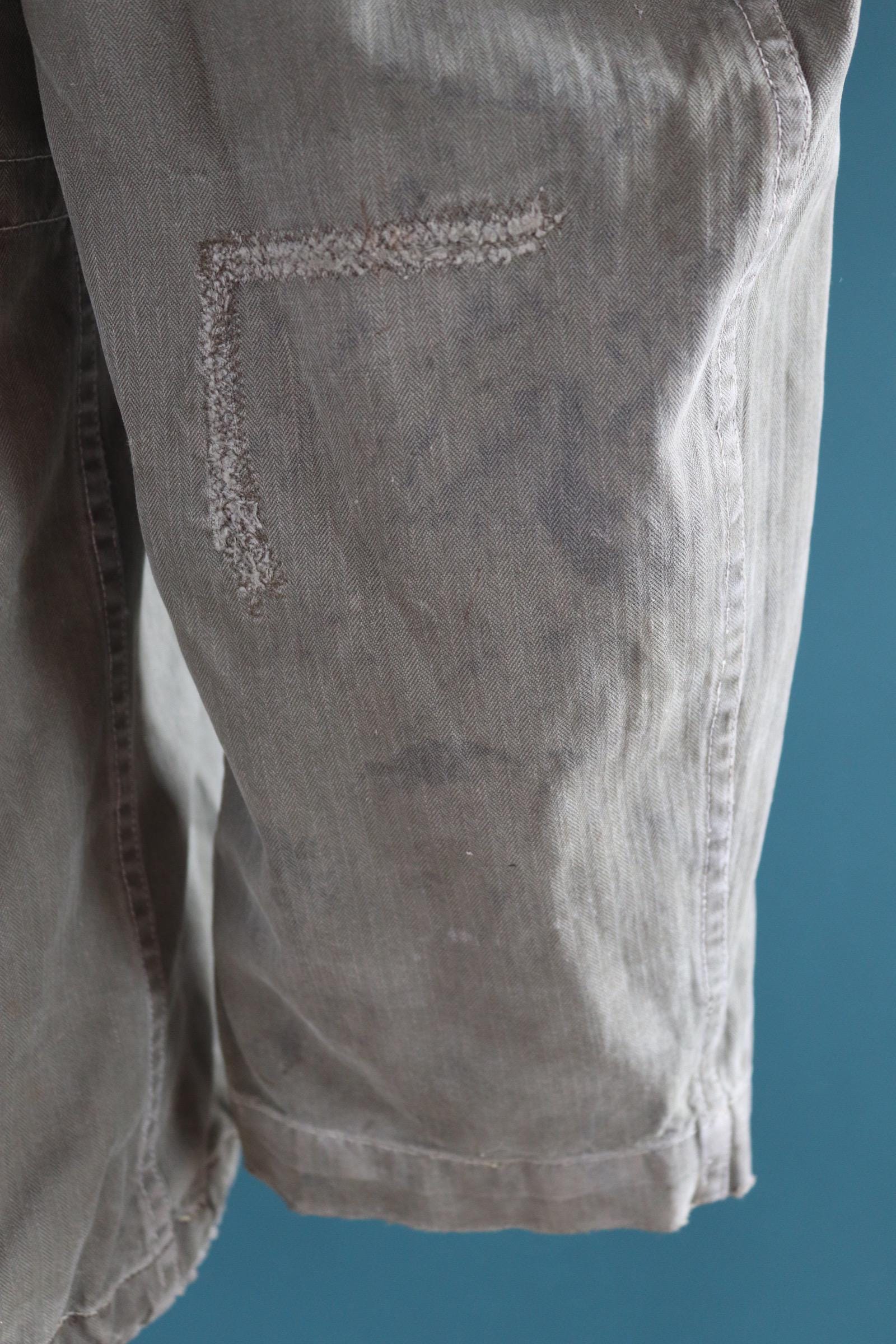 Vintage French M47 army jacket - herringbone twill - 1960s military - 42” chest