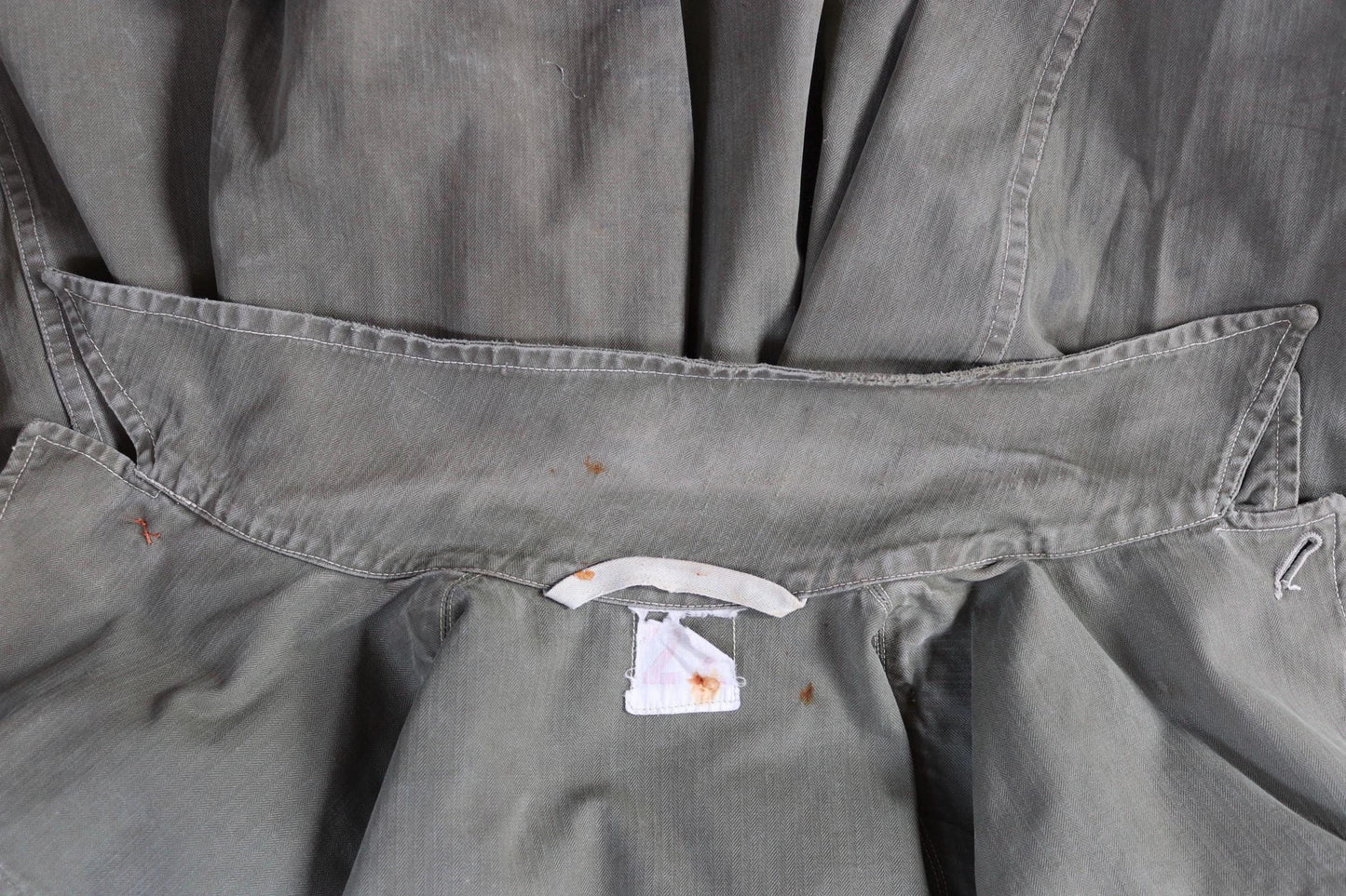 Vintage French M47 army jacket - herringbone twill - 1960s military - 42” chest