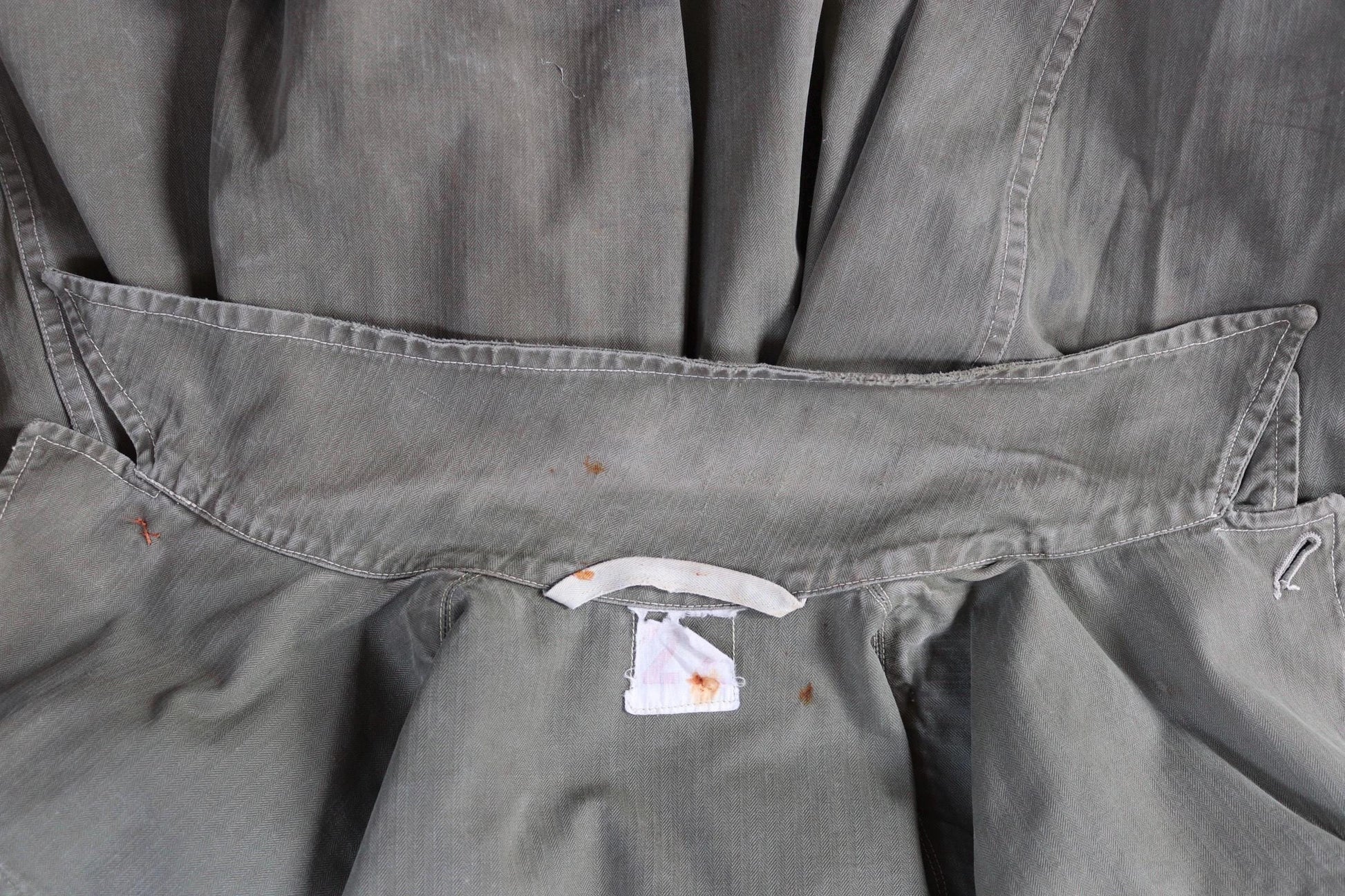 Vintage French M47 army jacket - herringbone twill - 1960s military - 42” chest