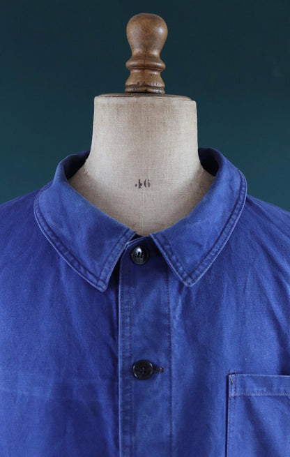 Vintage 1960s French workwear jacket - cotton twill chore coat - 51” chest