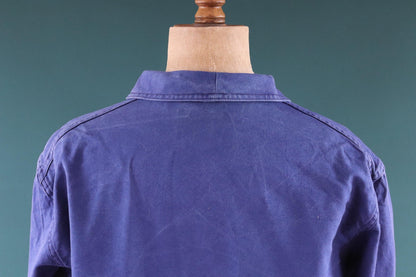 Vintage 1960s French workwear jacket - cotton twill chore coat - 51” chest