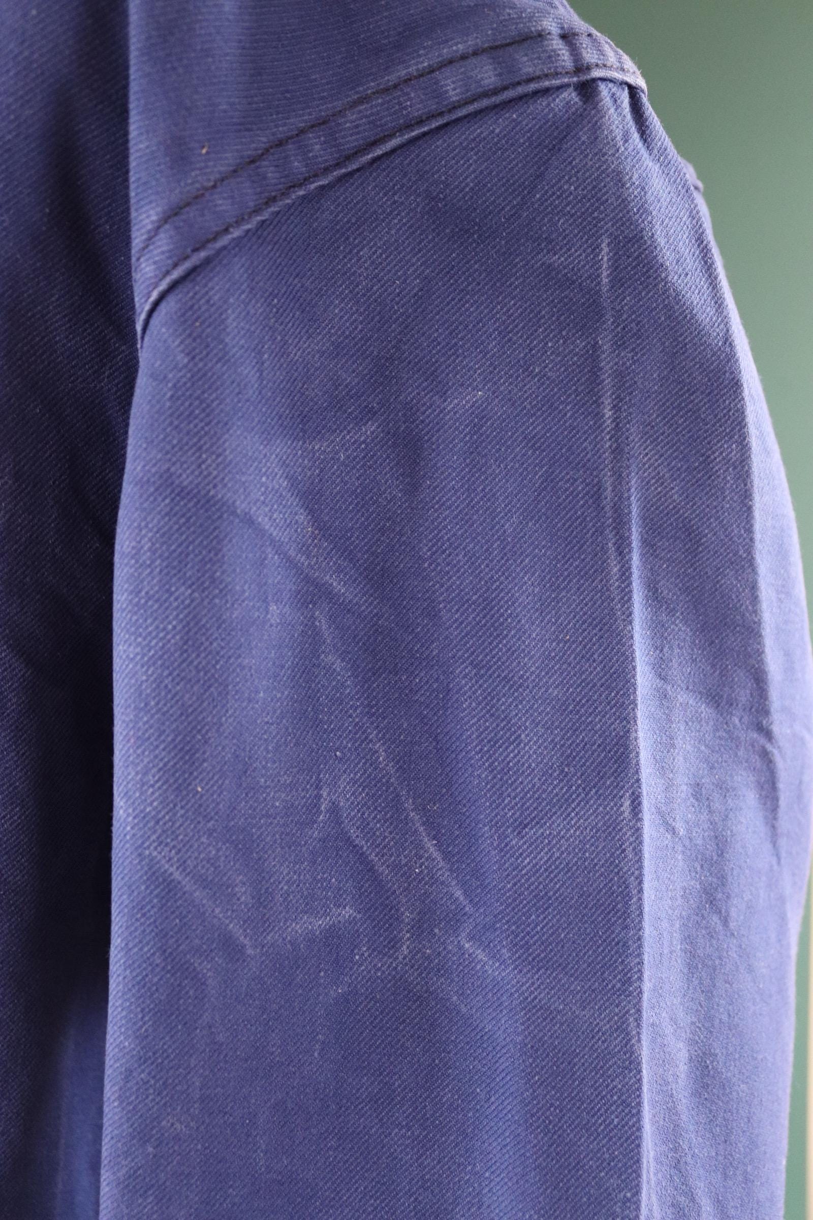 Vintage 1960s French workwear jacket - cotton twill chore coat - 52” chest