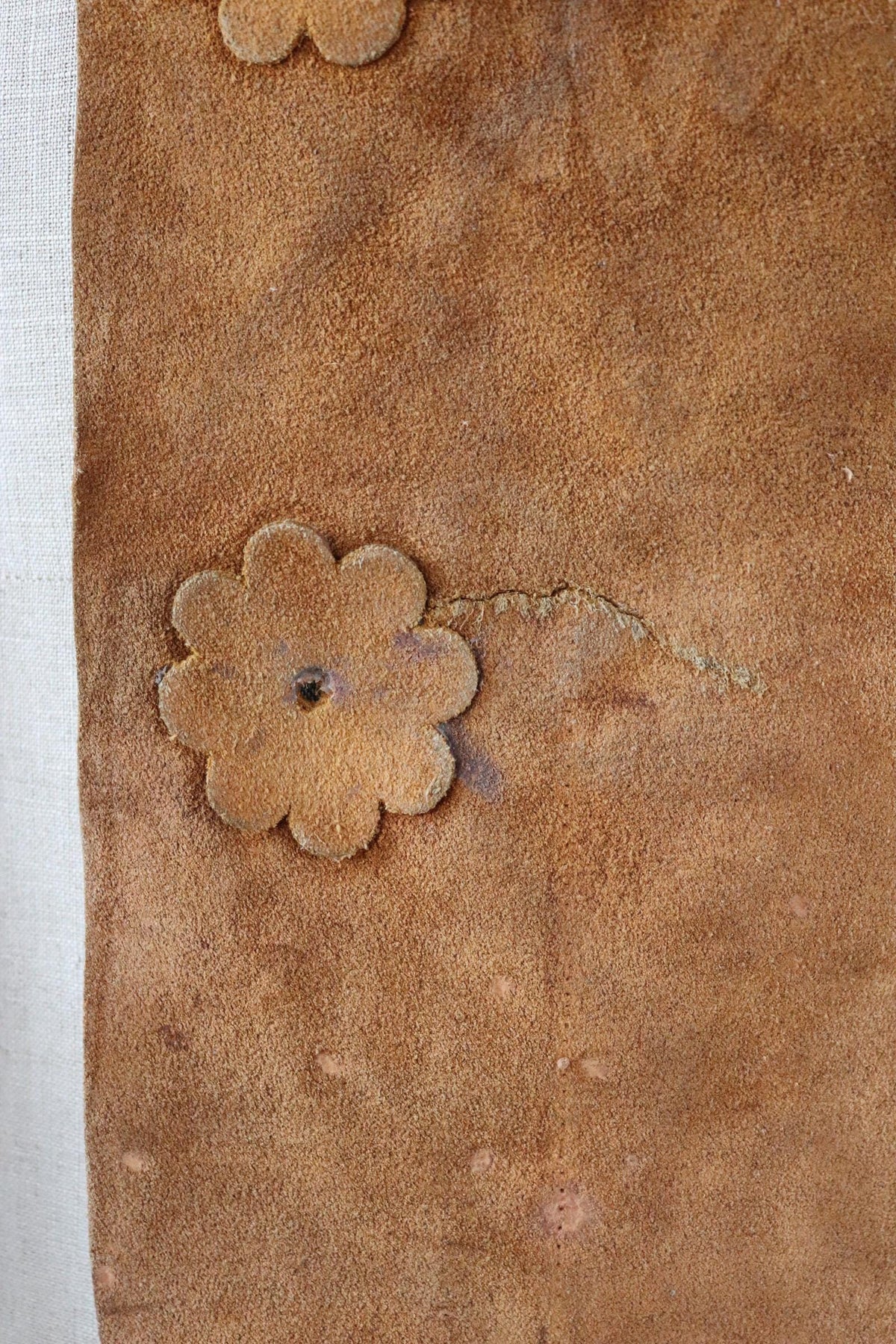 Vintage 1960s suede tasseled vest - Western waistcoat - 44" chest