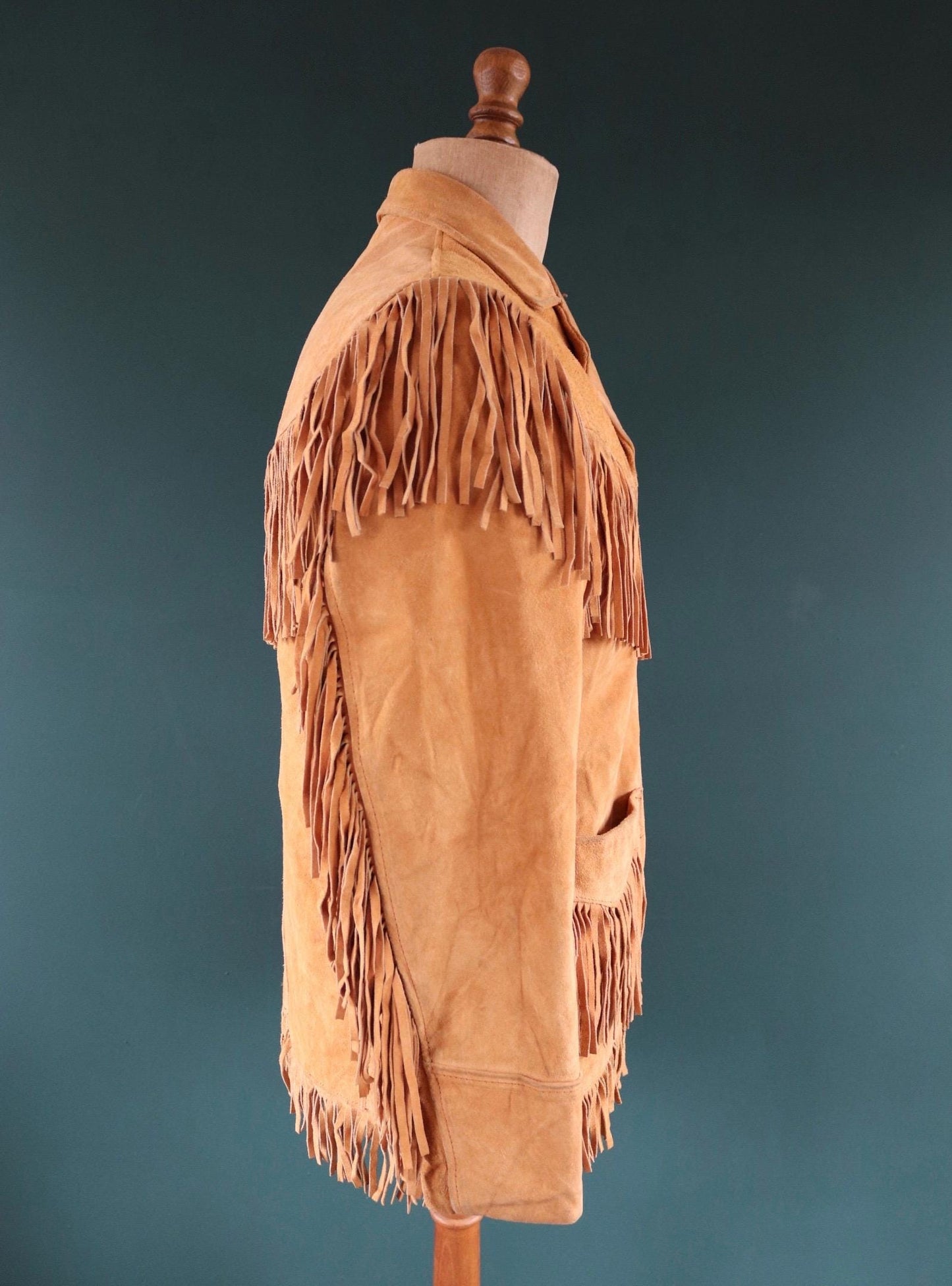 Vintage 1980s Schott Rancher suede jacket - cowgirl Western wear - Easy Rider - 41” chest