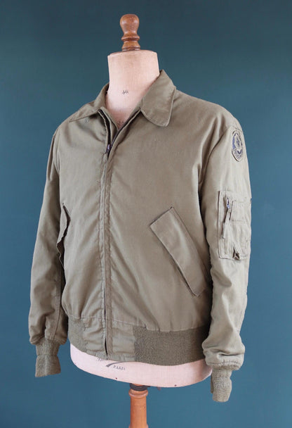 Vintage 1980s USAF CWP cold weather flight jacket - US military - 46" chest