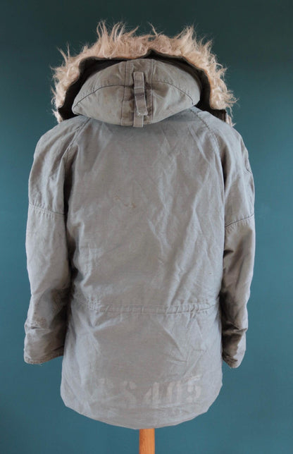 Vintage 1970s USAF N3B parka - US Air Force snorkel jacket - 46” chest