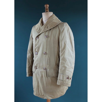 Vintage WW2 US army jeep mackinaw - 1940s military jacket - shawl collar coat - 40” chest