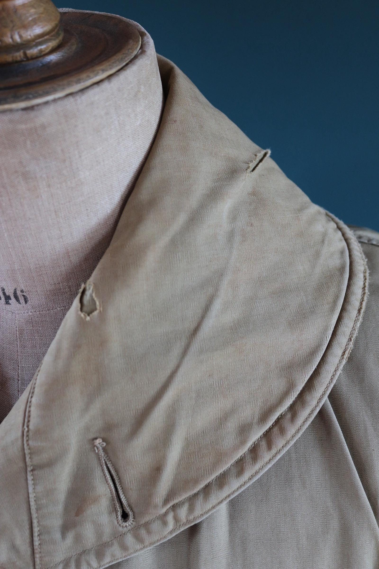 Vintage WW2 US army jeep mackinaw - 1940s military jacket - shawl collar coat - 40” chest