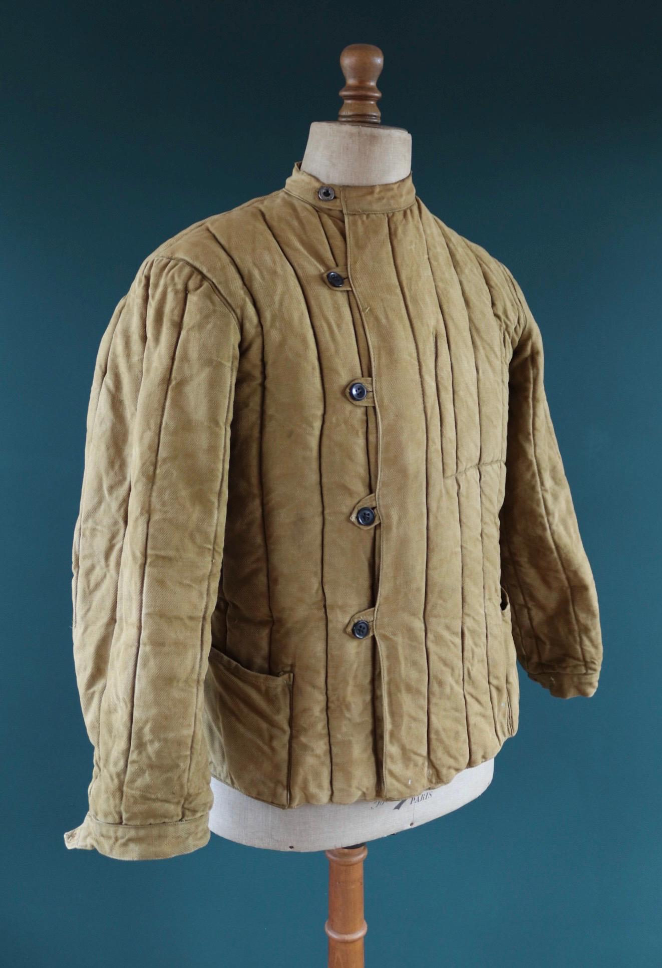 Vintage 1960s Telogreika jacket - FUFAIKA - quilted military - 40” chest
